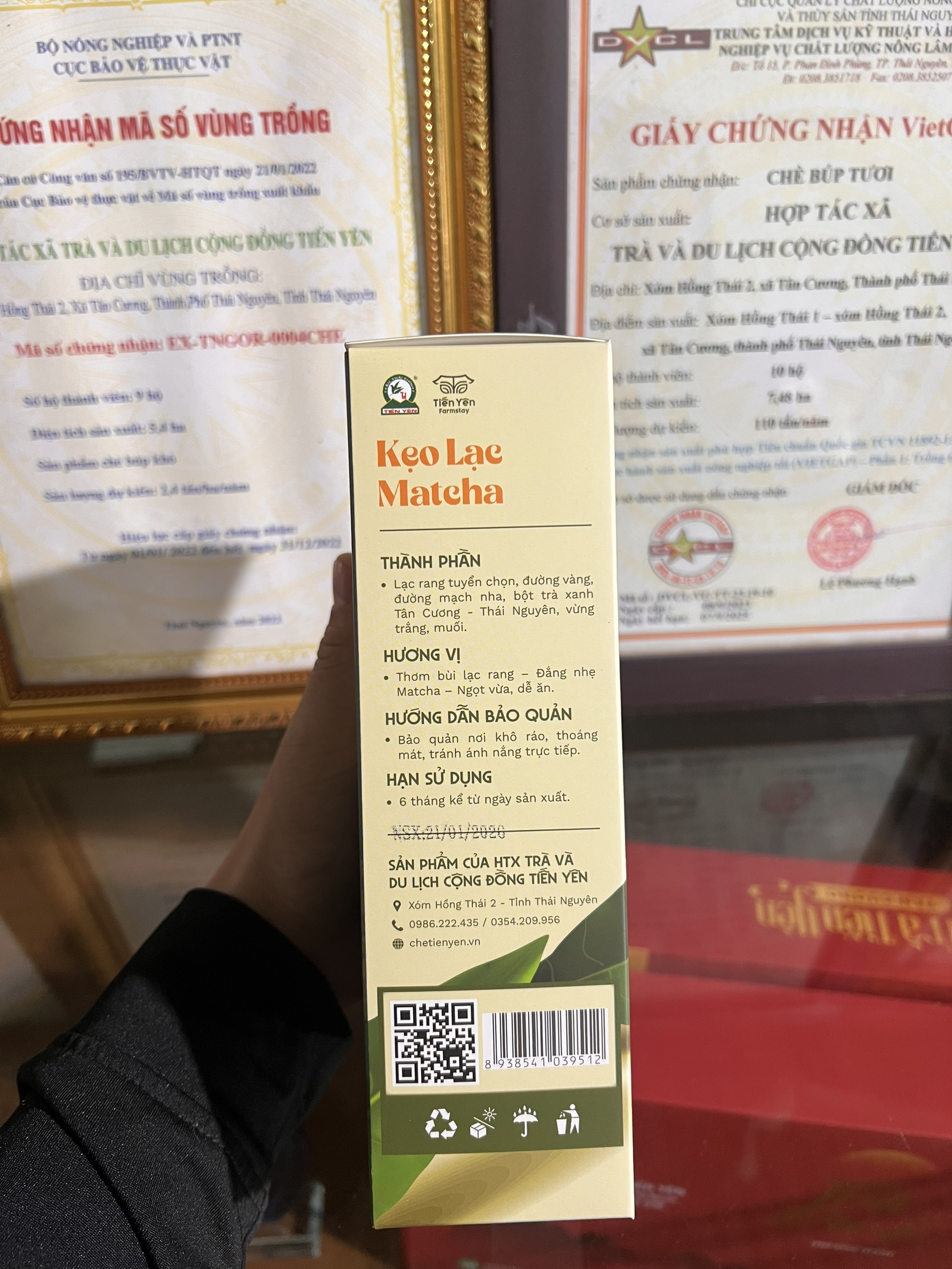 Kẹo lạc Bột Trà